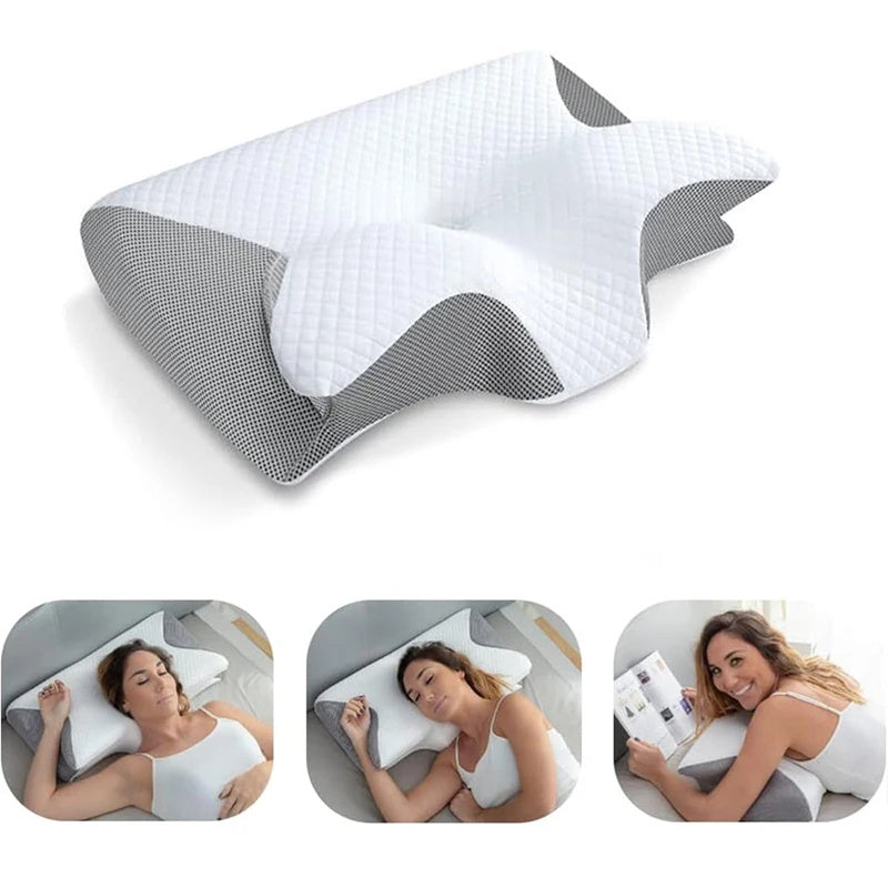 Ergonomisches Premium-Nackenstützkissen – Orthopädischer Memory Schaum für entspannten Schlaf